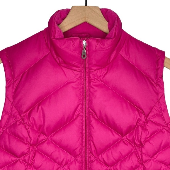 Eddie Bauer Puffer Vest Womens Small Goose Down Quilted Full Zip Insulated Pink - Picture 2 of 12